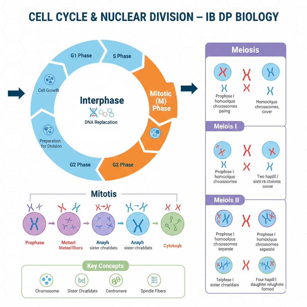 Cell division process diagram